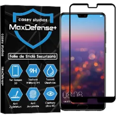Folie Sticla CASEY STUDIOS compatibila cu Huawei P20, Full Glue, Duritate Militara, Ultra HD, Anti Zgarieturi, Anti Amprente, Anti Socuri, Margini Negre