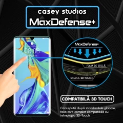 Folie Sticla CASEY STUDIOS compatibila cu Huawei P30 Pro / P30 Pro New Edition, Full Glue, Duritate Militara, Ultra HD, Anti Zgarieturi, Anti Amprente, Anti Socuri, Margini Negre Negru