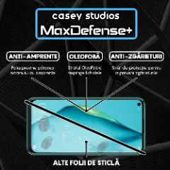 Folie Sticla CASEY STUDIOS compatibila cu Huawei P40 Lite 5G, Full Glue, Duritate Militara, Ultra HD, Anti Zgarieturi, Anti Amprente, Anti Socuri, Margini Negre Negru