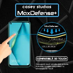 Folie Sticla CASEY STUDIOS compatibila cu Huawei P40 Lite 5G, Full Glue, Duritate Militara, Ultra HD, Anti Zgarieturi, Anti Amprente, Anti Socuri, Margini Negre Negru