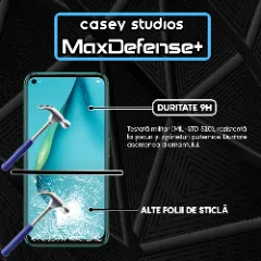 Folie Sticla CASEY STUDIOS compatibila cu Huawei P40 Lite 5G, Full Glue, Duritate Militara, Ultra HD, Anti Zgarieturi, Anti Amprente, Anti Socuri, Margini Negre Negru