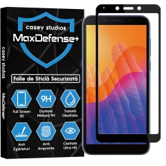 Folie Sticla CASEY STUDIOS compatibila cu Huawei Y5p, Full Glue, Duritate Militara, Ultra HD, Anti Zgarieturi, Anti Amprente, Anti Socuri, Margini Negre