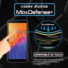 Folie Sticla CASEY STUDIOS compatibila cu Huawei Y5p, Full Glue, Duritate Militara, Ultra HD, Anti Zgarieturi, Anti Amprente, Anti Socuri, Margini Negre Negru