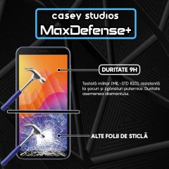 Folie Sticla CASEY STUDIOS compatibila cu Huawei Y5p, Full Glue, Duritate Militara, Ultra HD, Anti Zgarieturi, Anti Amprente, Anti Socuri, Margini Negre Negru