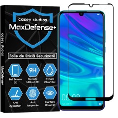Folie Sticla CASEY STUDIOS compatibila cu Huawei Y7 2019 / Y7 Prime 2019 / Y7 Pro 2019, Full Glue, Duritate Militara, Ultra HD, Anti Zgarieturi, Anti Amprente, Anti Socuri, Margini Negre