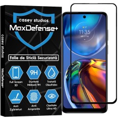 Folie Sticla CASEY STUDIOS compatibila cu Motorola Moto E32 / Moto E32s, Full Glue, Duritate Militara, Ultra HD, Anti Zgarieturi, Anti Amprente, Anti Socuri, Margini Negre