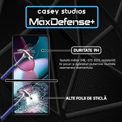 Folie Sticla CASEY STUDIOS compatibila cu Motorola Moto Edge X30, Full Glue, Duritate Militara, Ultra HD, Anti Zgarieturi, Anti Amprente, Anti Socuri, Margini Negre Negru