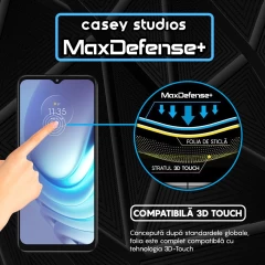 Folie Sticla CASEY STUDIOS compatibila cu Motorola Moto G50, Full Glue, Duritate Militara, Ultra HD, Anti Zgarieturi, Anti Amprente, Anti Socuri, Margini Negre Negru