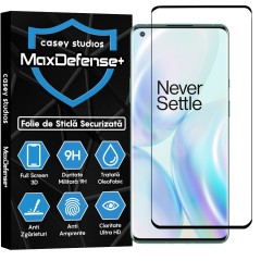 Folie Sticla CASEY STUDIOS compatibila cu OnePlus 8 Pro, Full Glue, Duritate Militara, Ultra HD, Anti Zgarieturi, Anti Amprente, Anti Socuri, Margini Negre