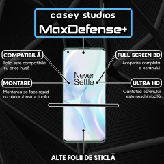 Folie Sticla CASEY STUDIOS compatibila cu OnePlus 8 Pro, Full Glue, Duritate Militara, Ultra HD, Anti Zgarieturi, Anti Amprente, Anti Socuri, Margini Negre Negru
