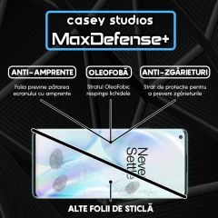 Folie Sticla CASEY STUDIOS compatibila cu OnePlus 8 Pro, Full Glue, Duritate Militara, Ultra HD, Anti Zgarieturi, Anti Amprente, Anti Socuri, Margini Negre Negru