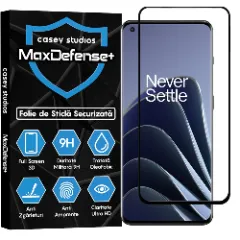 Folie Sticla CASEY STUDIOS compatibila cu OnePlus 9 Pro, Full Glue, Duritate Militara, Ultra HD, Anti Zgarieturi, Anti Amprente, Anti Socuri, Margini Negre Negru