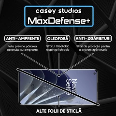 Folie Sticla CASEY STUDIOS compatibila cu OnePlus 9 Pro, Full Glue, Duritate Militara, Ultra HD, Anti Zgarieturi, Anti Amprente, Anti Socuri, Margini Negre Negru