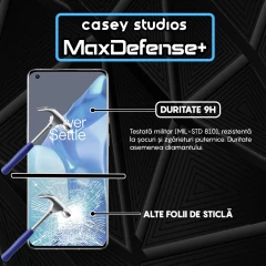 Folie Sticla CASEY STUDIOS compatibila cu OnePlus 9, Full Glue, Duritate Militara, Ultra HD, Anti Zgarieturi, Anti Amprente, Anti Socuri, Margini Negre Negru
