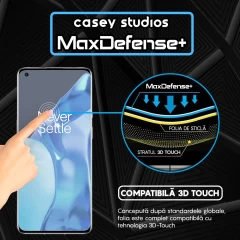 Folie Sticla CASEY STUDIOS compatibila cu OnePlus 9, Full Glue, Duritate Militara, Ultra HD, Anti Zgarieturi, Anti Amprente, Anti Socuri, Margini Negre Negru