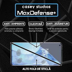 Folie Sticla CASEY STUDIOS compatibila cu OnePlus 9, Full Glue, Duritate Militara, Ultra HD, Anti Zgarieturi, Anti Amprente, Anti Socuri, Margini Negre Negru