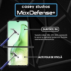 Folie Sticla CASEY STUDIOS compatibila cu Oppo A31, Full Glue, Duritate Militara, Ultra HD, Anti Zgarieturi, Anti Amprente, Anti Socuri, Margini Negre Negru