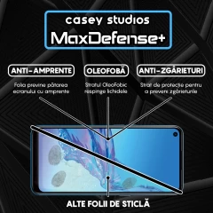 Folie Sticla CASEY STUDIOS compatibila cu Oppo A53 / A53s, Full Glue, Duritate Militara, Ultra HD, Anti Zgarieturi, Anti Amprente, Anti Socuri, Margini Negre Negru