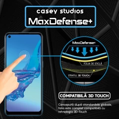 Folie Sticla CASEY STUDIOS compatibila cu Oppo A53 / A53s, Full Glue, Duritate Militara, Ultra HD, Anti Zgarieturi, Anti Amprente, Anti Socuri, Margini Negre Negru