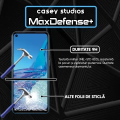 Folie Sticla CASEY STUDIOS compatibila cu Oppo A53 / A53s, Full Glue, Duritate Militara, Ultra HD, Anti Zgarieturi, Anti Amprente, Anti Socuri, Margini Negre Negru