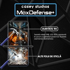 Folie Sticla CASEY STUDIOS compatibila cu Oppo A74 4G / A94 4G / A94 5G / A95 / Find X5 Lite / Reno5 Lite / Reno5 Lite / Reno5 Z / Reno7 5G, Full Glue, Duritate Militara, Ultra HD, Anti Zgarieturi, Anti Amprente, Anti Socuri, Margini Negre Negru