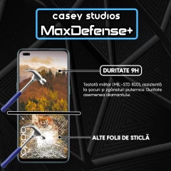 Folie Sticla CASEY STUDIOS compatibila cu Oppo Reno4 Lite, Full Glue, Duritate Militara, Ultra HD, Anti Zgarieturi, Anti Amprente, Anti Socuri, Margini Negre Negru