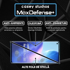 Folie Sticla CASEY STUDIOS compatibila cu Oppo Reno5 Pro 5G, Full Glue, Duritate Militara, Ultra HD, Anti Zgarieturi, Anti Amprente, Anti Socuri, Margini Negre Negru