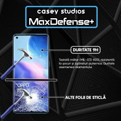 Folie Sticla CASEY STUDIOS compatibila cu Oppo Reno5 Pro 5G, Full Glue, Duritate Militara, Ultra HD, Anti Zgarieturi, Anti Amprente, Anti Socuri, Margini Negre Negru