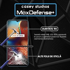 Folie Sticla CASEY STUDIOS compatibila cu Realme 7i / C11 / C11 (2021) / C15 / C21 / C21Y / C21Y / C25s / C25Y / Narzo 30A, Full Glue, Duritate Militara, Ultra HD, Anti Zgarieturi, Anti Amprente, Anti Socuri, Margini Negre Negru
