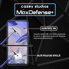 Folie Sticla CASEY STUDIOS compatibila cu Xiaomi 11 Lite 5G NE / Mi 11 Lite / Mi 11 Lite 5G, Full Glue, Duritate Militara, Ultra HD, Anti Zgarieturi, Anti Amprente, Anti Socuri, Margini Negre Negru