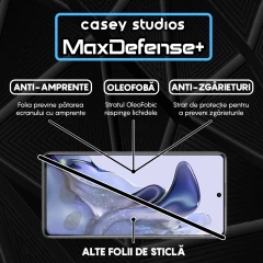 Folie Sticla CASEY STUDIOS compatibila cu Xiaomi 11T / 11T Pro, Full Glue, Duritate Militara, Ultra HD, Anti Zgarieturi, Anti Amprente, Anti Socuri, Margini Negre Negru