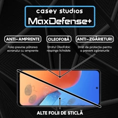 Folie Sticla CASEY STUDIOS compatibila cu Xiaomi 12 Pro, Full Glue, Duritate Militara, Ultra HD, Anti Zgarieturi, Anti Amprente, Anti Socuri, Margini Negre Negru