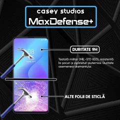 Folie Sticla CASEY STUDIOS compatibila cu Xiaomi Mi 9T / Redmi K20 / Redmi K20 Pro, Full Glue, Duritate Militara, Ultra HD, Anti Zgarieturi, Anti Amprente, Anti Socuri, Margini Negre Negru