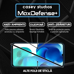 Folie Sticla CASEY STUDIOS compatibila cu Xiaomi Mi 10 Lite, Full Glue, Duritate Militara, Ultra HD, Anti Zgarieturi, Anti Amprente, Anti Socuri, Margini Negre Negru