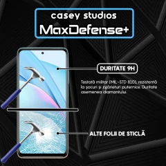 Folie Sticla CASEY STUDIOS compatibila cu Xiaomi Mi 10T 5G / Mi 10T Lite 5G / Mi 10T Pro 5G / Poco X3 / Poco X3 NFC / Poco X3 Pro / Poco X3 Pro, Full Glue, Duritate Militara, Ultra HD, Anti Zgarieturi, Anti Amprente, Anti Socuri, Margini Negre Negru