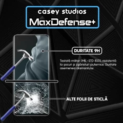 Folie Sticla CASEY STUDIOS compatibila cu Xiaomi Mi 11 / Mi 11 Pro / Mi 11 Ultra, Full Glue, Duritate Militara, Ultra HD, Anti Zgarieturi, Anti Amprente, Anti Socuri, Margini Negre Negru