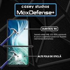 Folie Sticla CASEY STUDIOS compatibila cu Xiaomi Mi 11i / Poco F3, Full Glue, Duritate Militara, Ultra HD, Anti Zgarieturi, Anti Amprente, Anti Socuri, Margini Negre Negru