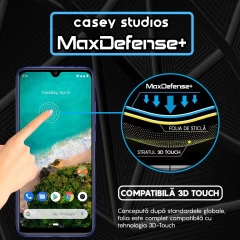 Folie Sticla CASEY STUDIOS compatibila cu Xiaomi Mi A3 / Mi CC9e, Full Glue, Duritate Militara, Ultra HD, Anti Zgarieturi, Anti Amprente, Anti Socuri, Margini Negre Negru