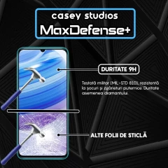 Folie Sticla CASEY STUDIOS compatibila cu Xiaomi Redmi 10X 5G / Redmi 10X Pro 5G, Full Glue, Duritate Militara, Ultra HD, Anti Zgarieturi, Anti Amprente, Anti Socuri, Margini Negre Negru