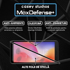 Folie Sticla CASEY STUDIOS compatibila cu Xiaomi Redmi 6 / Redmi 6A, Full Glue, Duritate Militara, Ultra HD, Anti Zgarieturi, Anti Amprente, Anti Socuri, Margini Negre Negru