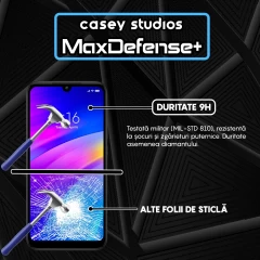 Folie Sticla CASEY STUDIOS compatibila cu Xiaomi Redmi 7, Full Glue, Duritate Militara, Ultra HD, Anti Zgarieturi, Anti Amprente, Anti Socuri, Margini Negre Negru