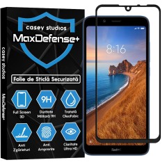 Folie Sticla CASEY STUDIOS compatibila cu Xiaomi Redmi 7A, Full Glue, Duritate Militara, Ultra HD, Anti Zgarieturi, Anti Amprente, Anti Socuri, Margini Negre