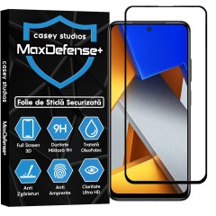 Folie Sticla CASEY STUDIOS compatibila cu Xiaomi Poco M4 Pro 4G / Redmi Note 11 / Redmi Note 11S, Full Glue, Duritate Militara, Ultra HD, Anti Zgarieturi, Anti Amprente, Anti Socuri, Margini Negre