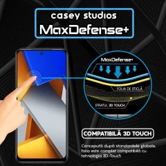 Folie Sticla CASEY STUDIOS compatibila cu Xiaomi Poco M4 Pro 4G / Redmi Note 11 / Redmi Note 11S, Full Glue, Duritate Militara, Ultra HD, Anti Zgarieturi, Anti Amprente, Anti Socuri, Margini Negre Negru