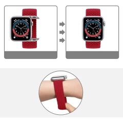 Curea Apple Watch 1/2/3/4/5/6/7/8/SE - 38/40/41 MM - XS - Braided Loop Casey Studios Casey Studios - Orange Orange