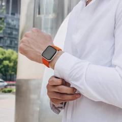 Curea Apple Watch 1/2/3/4/5/6/7/8/SE - 38/40/41 MM - S - Braided Loop Casey Studios Casey Studios - Orange Orange