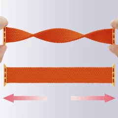 Curea Apple Watch 1/2/3/4/5/6/7/8/SE - 38/40/41 MM - S - Braided Loop Casey Studios Casey Studios - Orange Orange