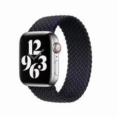 Curea Apple Watch 1/2/3/4/5/6/7/8/SE - 38/40/41 MM - M - Braided Loop Casey Studios Casey Studios - Black