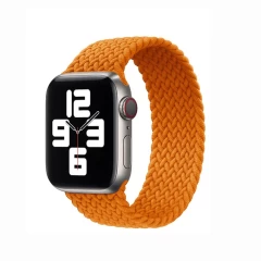 Curea Apple Watch 1/2/3/4/5/6/7/8/SE - 38/40/41 MM - M - Braided Loop Casey Studios Casey Studios - Pink Orange 
