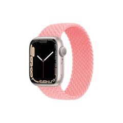 Curea Apple Watch 1/2/3/4/5/6/7/8/SE - 38/40/41 MM - M - Braided Loop Casey Studios Casey Studios - Pink